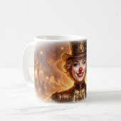Mug de l'animateur de cirque Steampunk en feu Clow (Devant gauche)