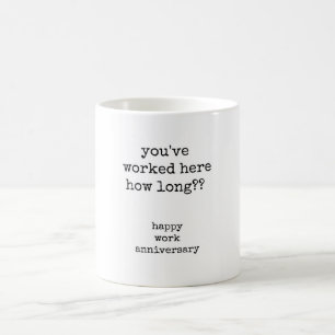 Mug de l'anniversaire du travail avec citation dac