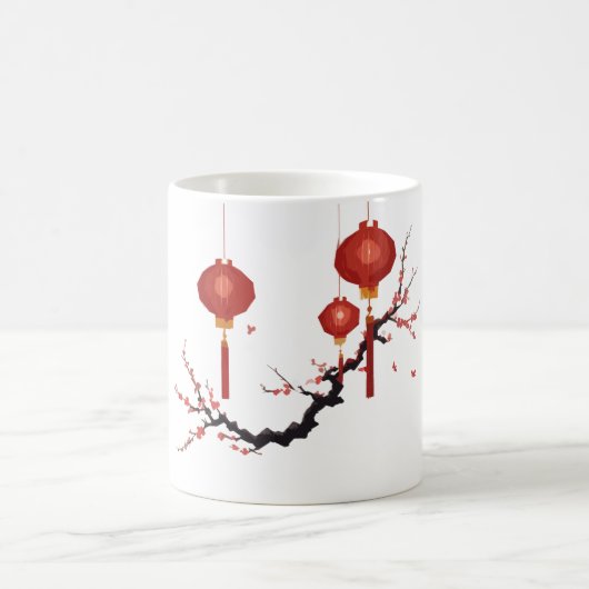 Mug de lanternes chinoises festives (Centre)