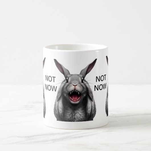 Mug de lapin - Pas maintenant (Centre)