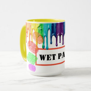Mug de l'artiste peintre humide
