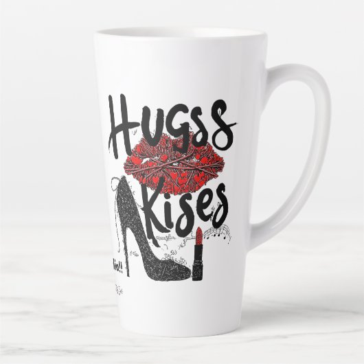 Mug de Latte Câlins & Bisous (Droite)