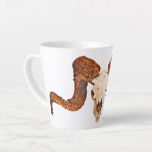 Mug de latte crânienne du mouton Ram (Angle gauche)