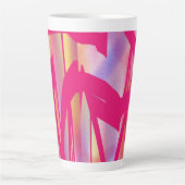 Mug de latte d'art rose chaud (Devant)