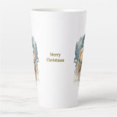 Mug de latte de Noël Équestre (Devant)