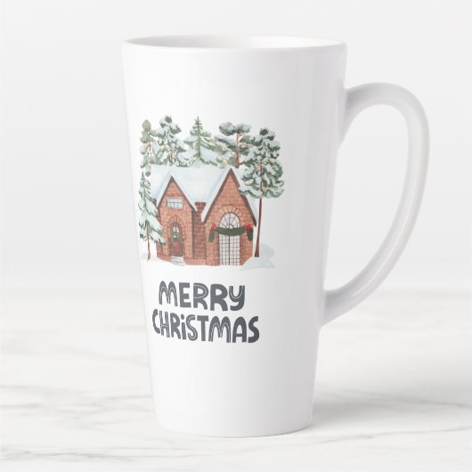 mug de latte de style Noël (Droite)