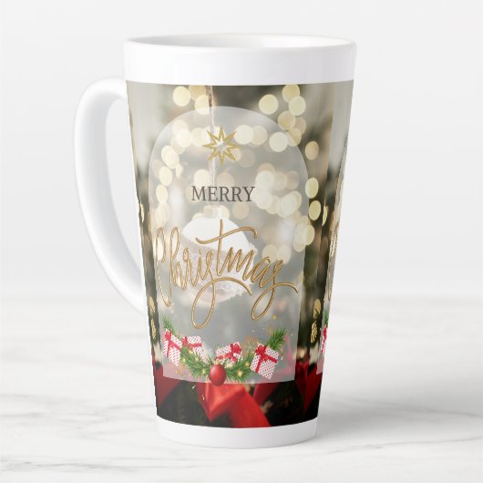 mug de latte de style Noël (Angle gauche)