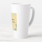 Mug de latte Desi Chai drôle (Angle droit)