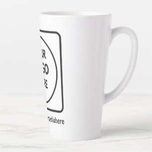 Mug de latte haut de 17oz avec logo personnalisé,