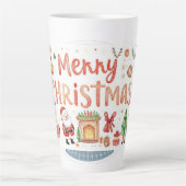 Mug de Latte Joyeux Noël (Devant)