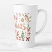 Mug de latte joyeux Noël (Droite)
