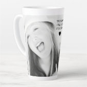 Mug de latte photo personnalisée (Angle gauche)