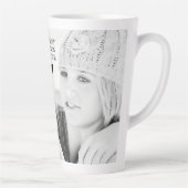Mug de latte photo personnalisée (Droite)