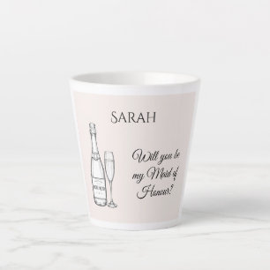 Mug de Latte Proposition de Demoiselle d'Honneur