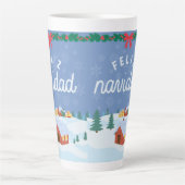 mug de latte style Noël (Devant)