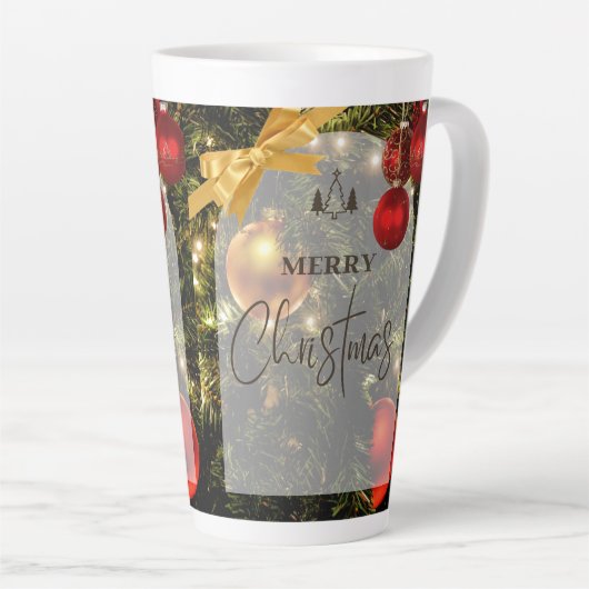 mug de latte style Noël (Angle droit)