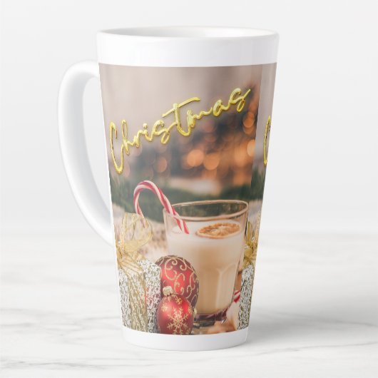 mug de latte style Noël (Angle gauche)