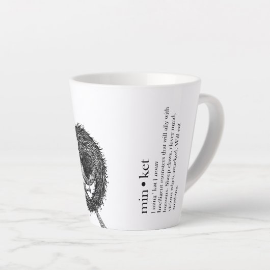 Mug de lattes de panier (Angle droit)