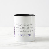 Mug de lavande romantique pour elle (Centre)