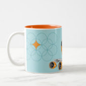 Mug de l'avion de ligne Retro Orange Jumbo (Gauche)