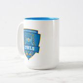 Mug de l'école FVMS (bleu) (Devant gauche)
