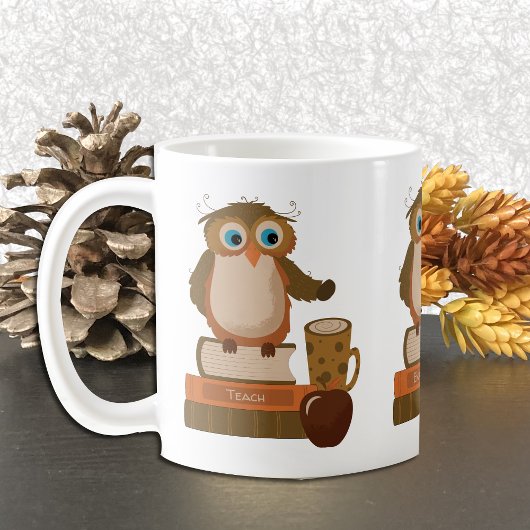 Mug de l'enseignant de hibou | Enseigner l'inspira