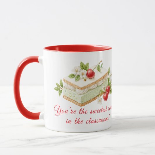 Mug de l'enseignant de la Scoop la plus douce - Re (Gauche)