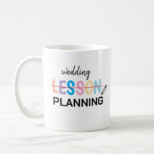 Mug de l'enseignant engagé, mariée (Gauche)