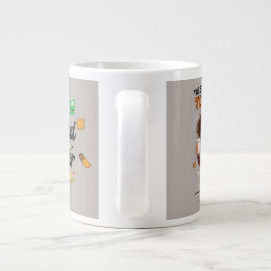 Mug de l'enseignant stressé drôle (Dos)