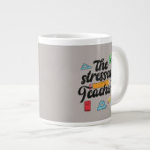Mug de l'enseignant stressé drôle (Devant droit)
