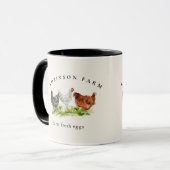 Mug de l'entreprise familiale de poulets rustiques (Devant gauche)