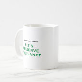 Mug De l'environnement sensibilisation au changement c (Devant gauche)