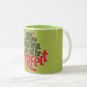 Mug de lettrage vectoriel motivationnel (Devant droit)