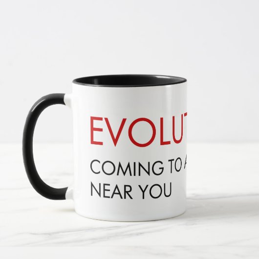 Mug de l'évolution drôle (Gauche)