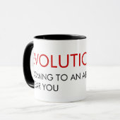 Mug de l'évolution drôle (Devant gauche)
