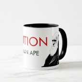 Mug de l'évolution drôle (Devant droit)