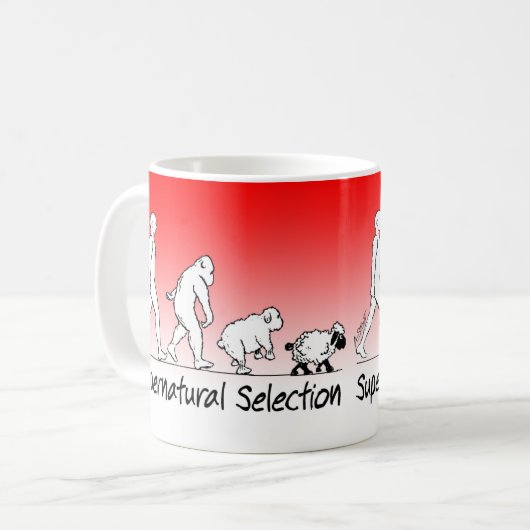 Mug De l'Homme au mouton ! C'est l'évolution (devoluti (Devant gauche)