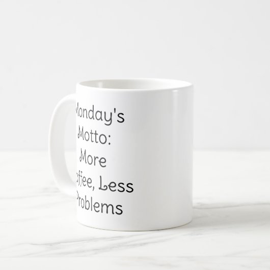 Mug de l'Humour au café de devise de lundi (Devant gauche)