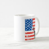 Mug de liberté avec étoiles et rayures arrière - p (Devant droit)