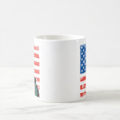 Mug de liberté avec étoiles et rayures arrière - p (Centre)