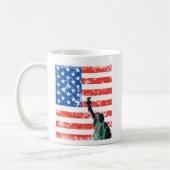 Mug de liberté avec étoiles et rayures arrière - p (Gauche)