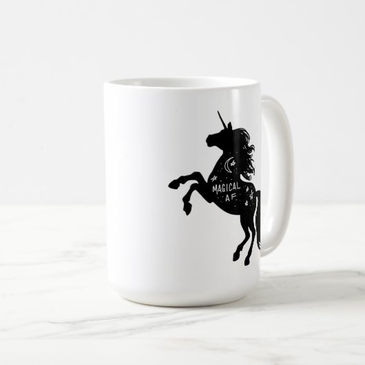 Mug de licorne magique AF (Devant droit)