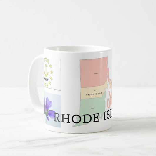 MUG DE L'ÎLE DE RHODE (Devant gauche)