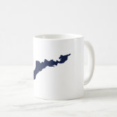 Mug de l'île des Pêcheurs - Bleu (Devant droit)