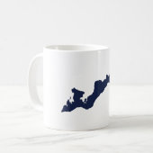 Mug de l'île des Pêcheurs - Bleu (Devant gauche)