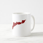 Mug de l'île des Pêcheurs - Rouge (Devant droit)