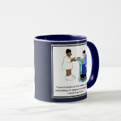 Mug de l'infirmière amusante - Comique du poids (Devant droit)