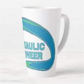 Mug de l'ingénieur hydraulique à vague bleue (Angle droit)