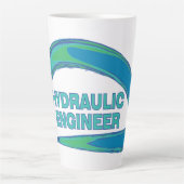 Mug de l'ingénieur hydraulique à vague bleue (Devant)