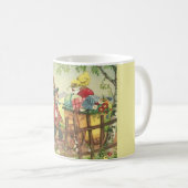 Mug de livraison de lapin de Pâques vintage (Devant droit)